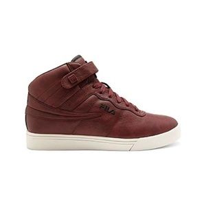 FILA Mens Burgundy/Brown Hightop Shoes 10 New